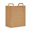 Ajm Packaging Handle Bag, 14 x 22.5, Brown, 400PK BAG HB70NP4C